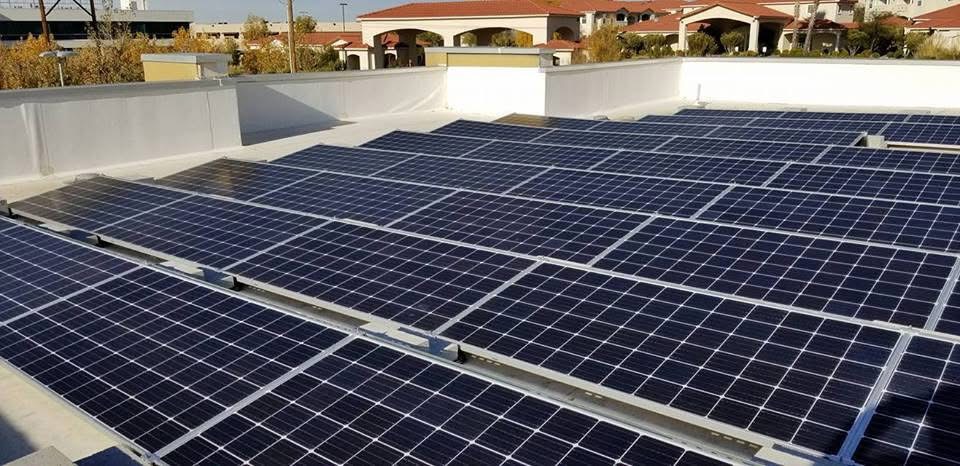 Commercial rooftop solar array
