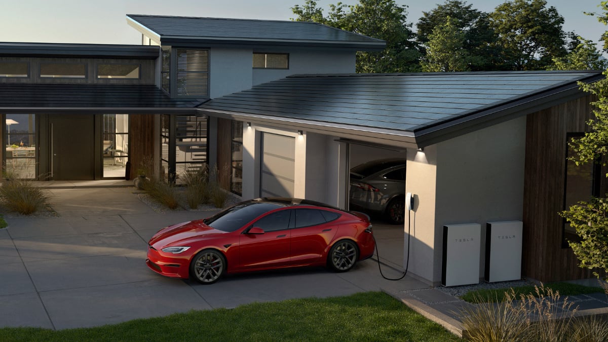 Tesla Solar Roof with Powerwall
