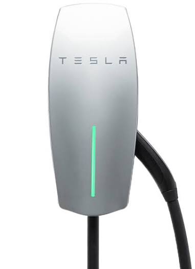 Tesla Wall Connector unit detail